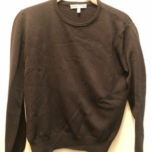 Emporia Armani sweater, black merino wool. S.